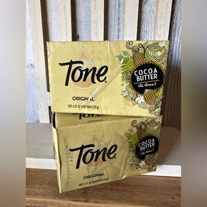 Tone Bath Bar Soap w/ Cocoa Butter & Vitamin E Original Scent 4.25oz Bars x6 Set